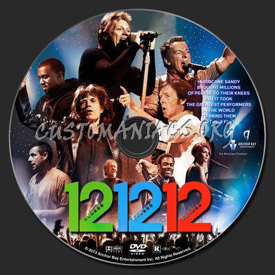 12-12-12 (Twelve Twelve Twelve) dvd label