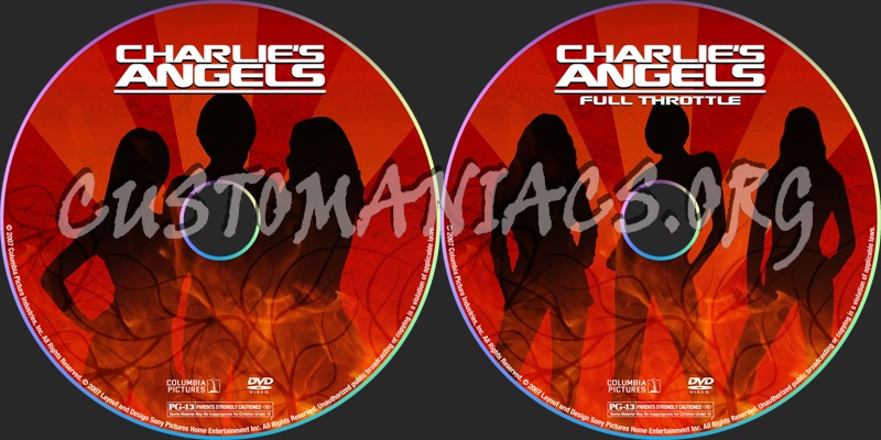 Charlie's Angels dvd label