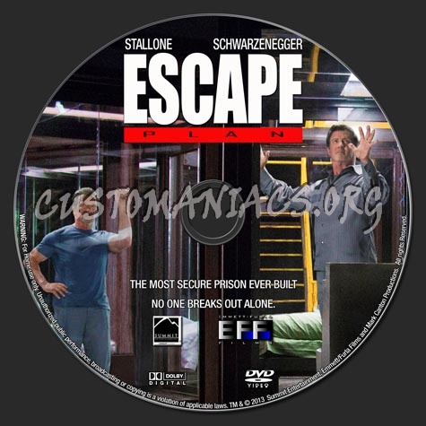 Escape Plan (2013) dvd label