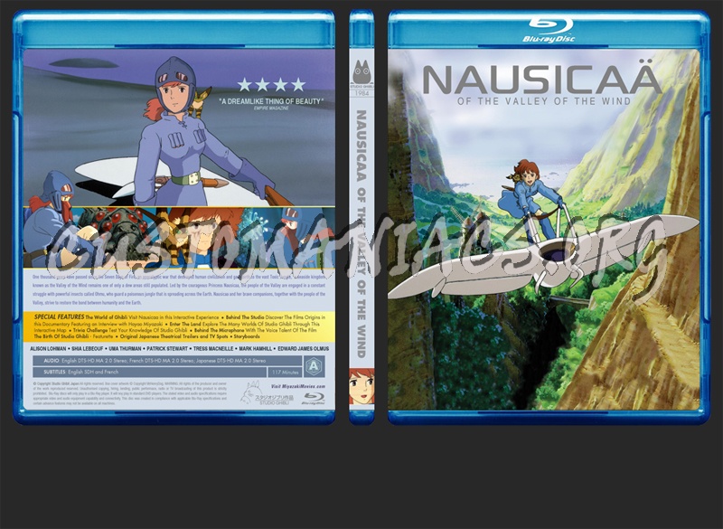 Nausicaa of the Valley of the Wind blu-ray cover