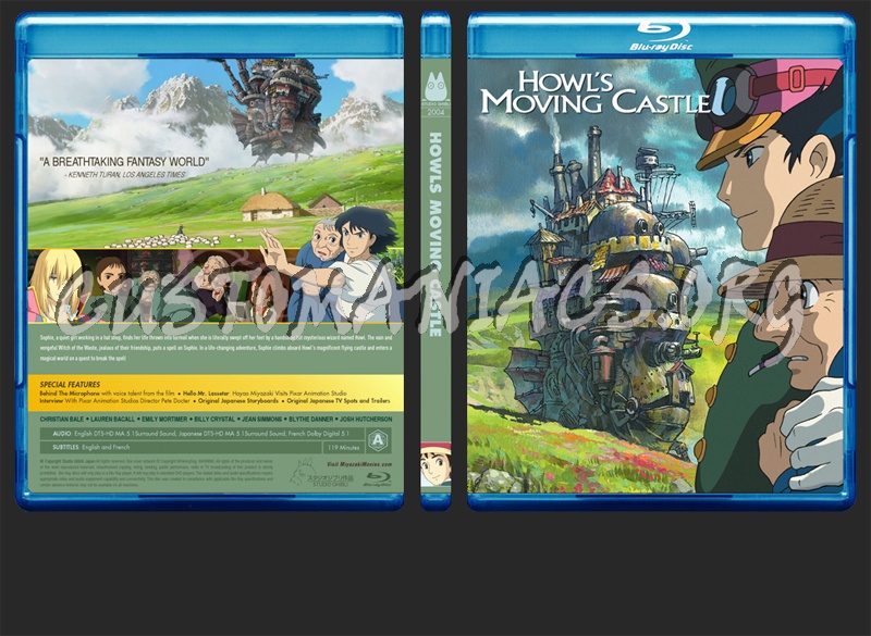 Howl's Moving Castle blu-ray cover