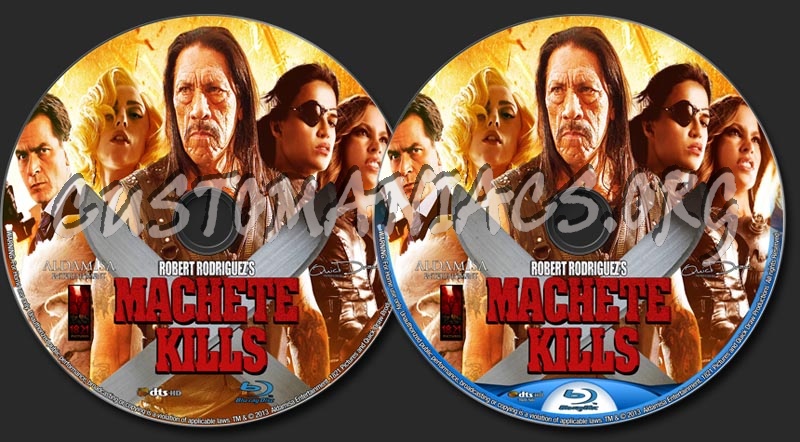 Machete Kills (2013) blu-ray label