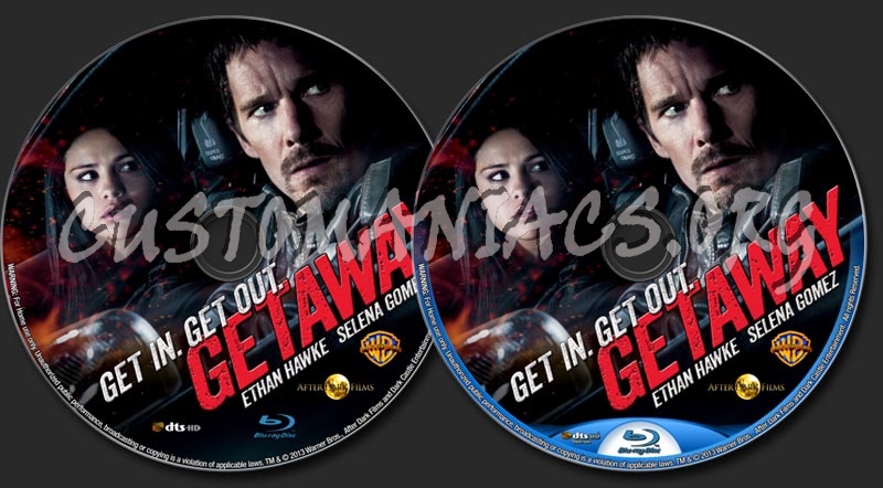 Getaway (2013) blu-ray label