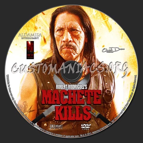 Machete Kills (2013) dvd label