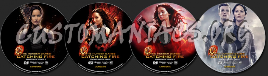 The Hunger Games : Catching Fire dvd label