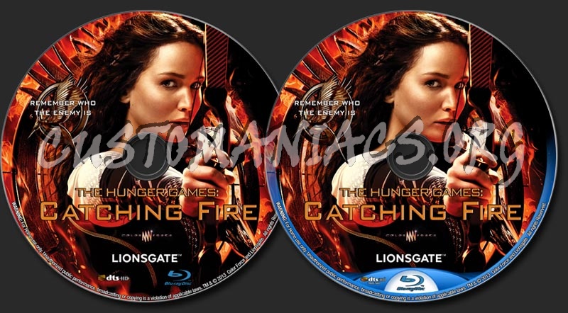 The Hunger Games: Catching Fire (2013) blu-ray label