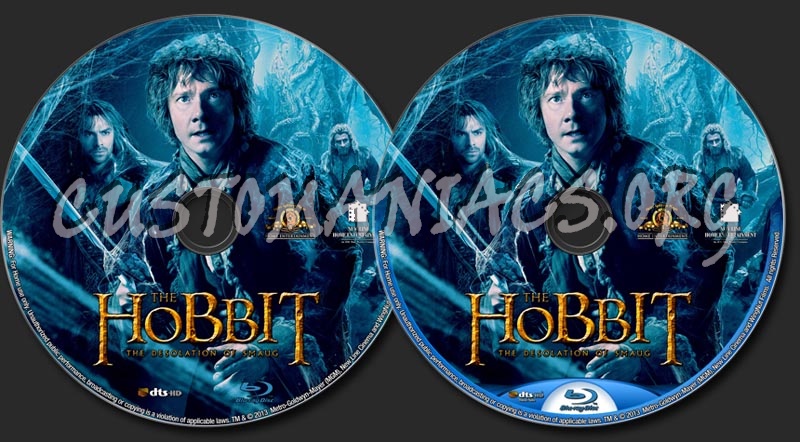 The Hobbit  The Desolation Of Smaug (2013) blu-ray label