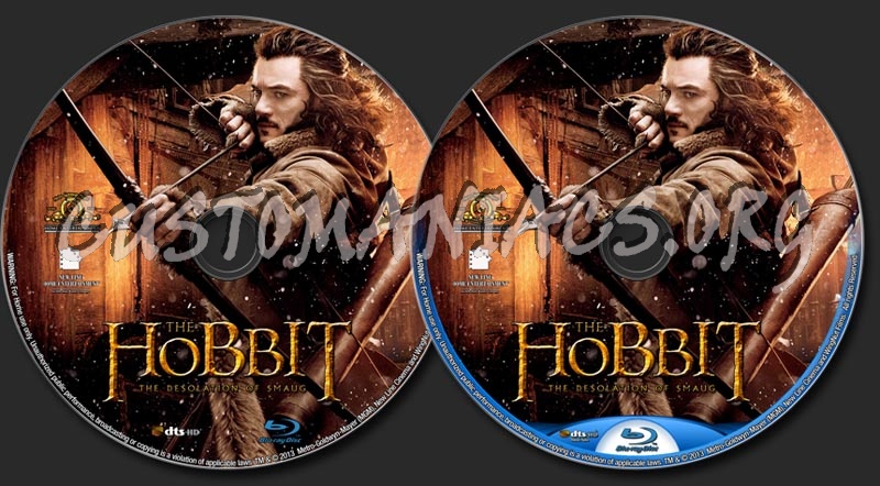 The Hobbit  The Desolation Of Smaug (2013) blu-ray label