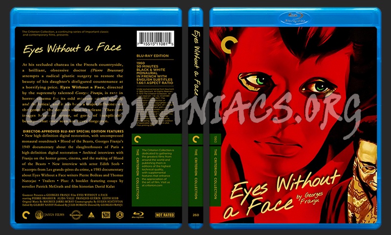 260 - Eyes Without A Face blu-ray cover