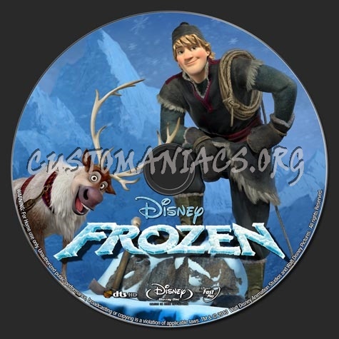 Frozen (2013) blu-ray label