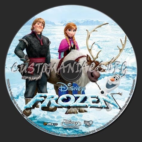 Frozen (2013) blu-ray label