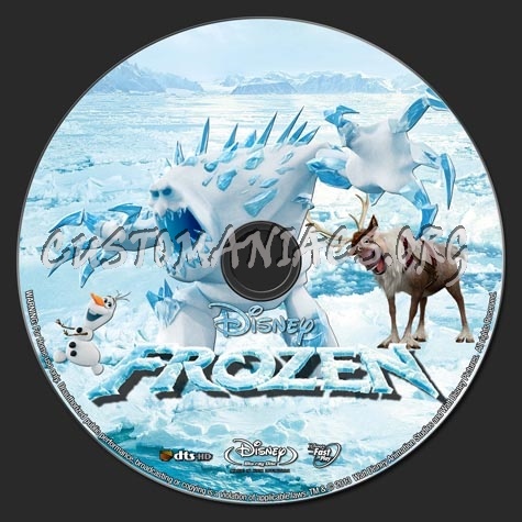 Frozen (2013) blu-ray label