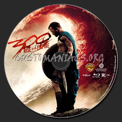 300: Rise Of An Empire blu-ray label