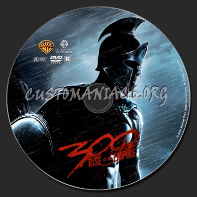 300: Rise Of An Empire dvd label