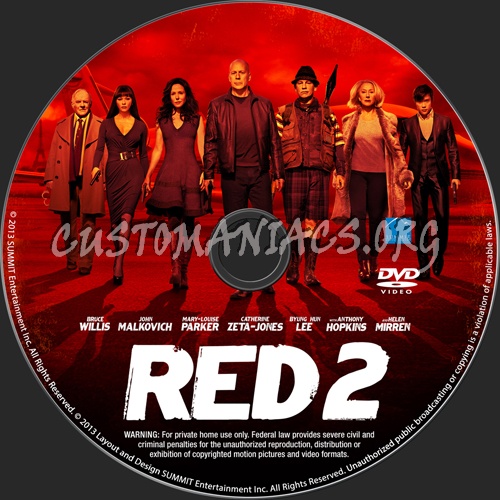 Red 2 dvd label