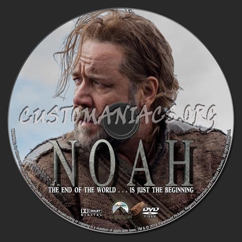 Noah (2014) dvd label