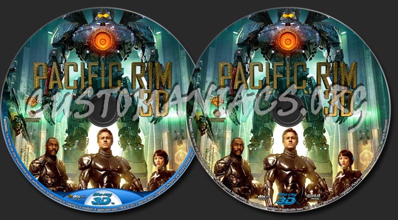 Pacific Rim (2013) 3D blu-ray label