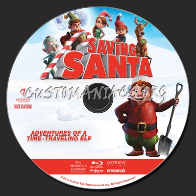 Saving Santa blu-ray label