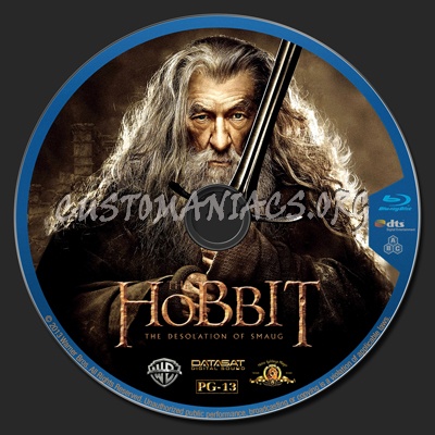 The Hobbit: The Desolation of Smaug blu-ray label