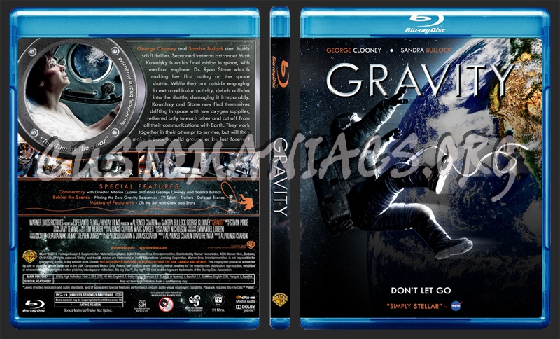 Gravity blu-ray cover