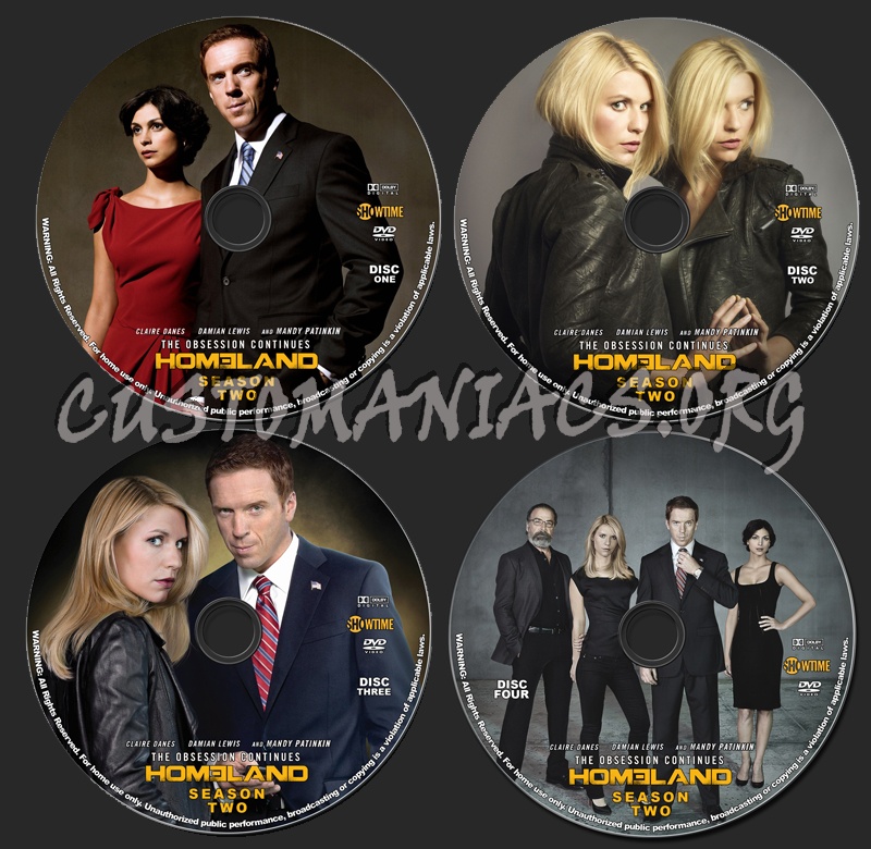 Homeland - Season 2 dvd label