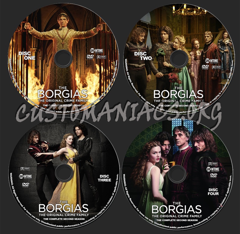 The Borgias - Season 2 dvd label