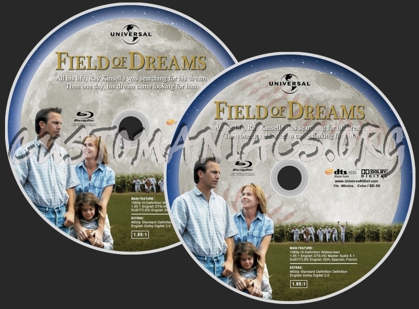 Field of dreams blu-ray label