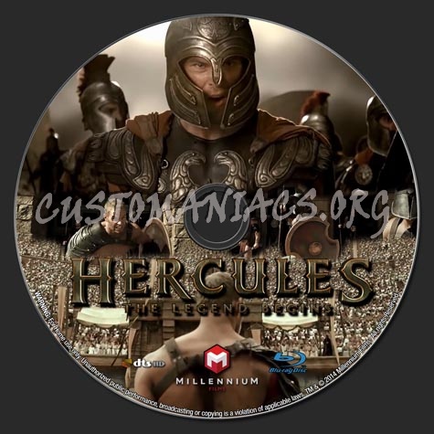 Hercules The Legend Begins (2014) blu-ray label