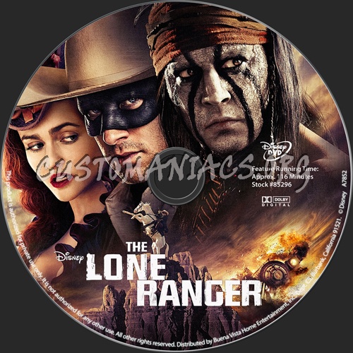 The Lone Ranger dvd label