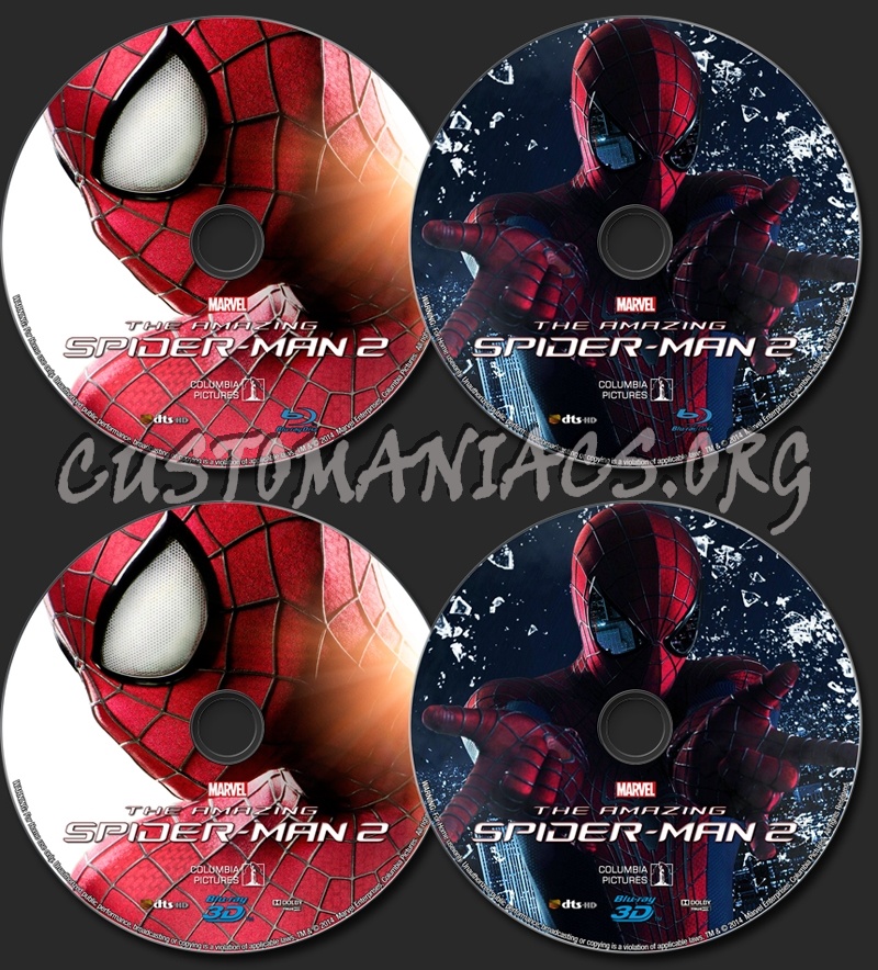 The Amazing Spider-Man 2 (2014) blu-ray label