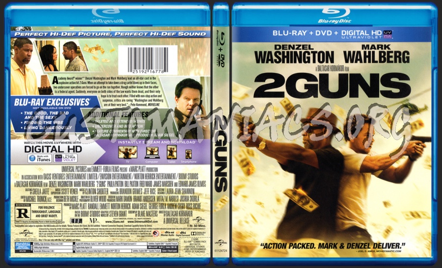 2 Guns blu-ray cover