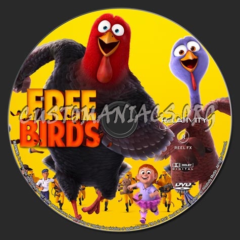 Free Birds 2013 dvd label