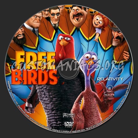 Free Birds 2013 dvd label