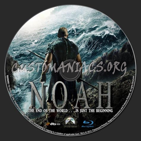 Noah (2014) blu-ray label