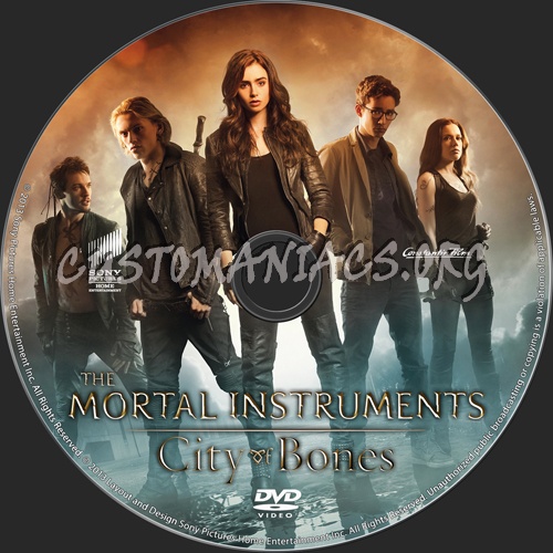 The Mortal Instruments City of Bones dvd label