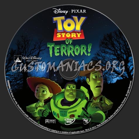 Toy Story of Terror 2013 dvd label