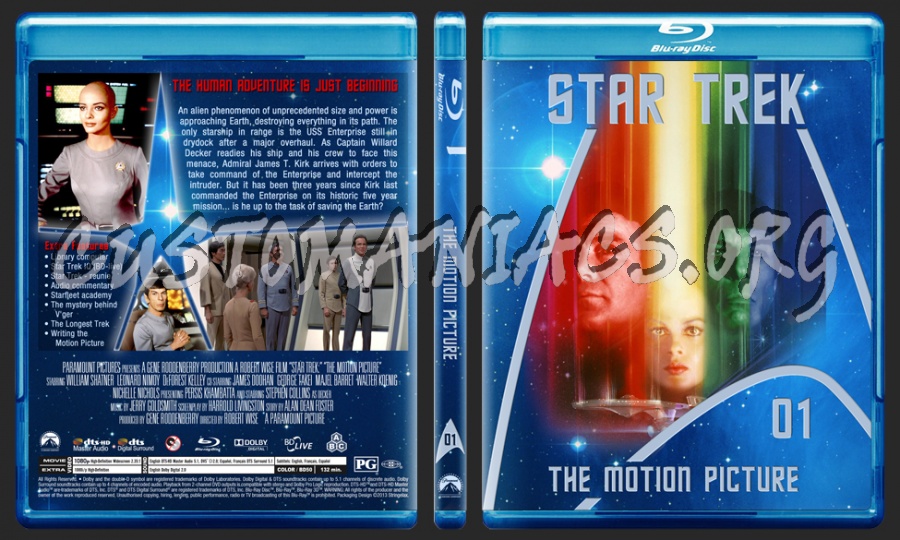 Star Trek - The movie selection 1-6 blu-ray cover