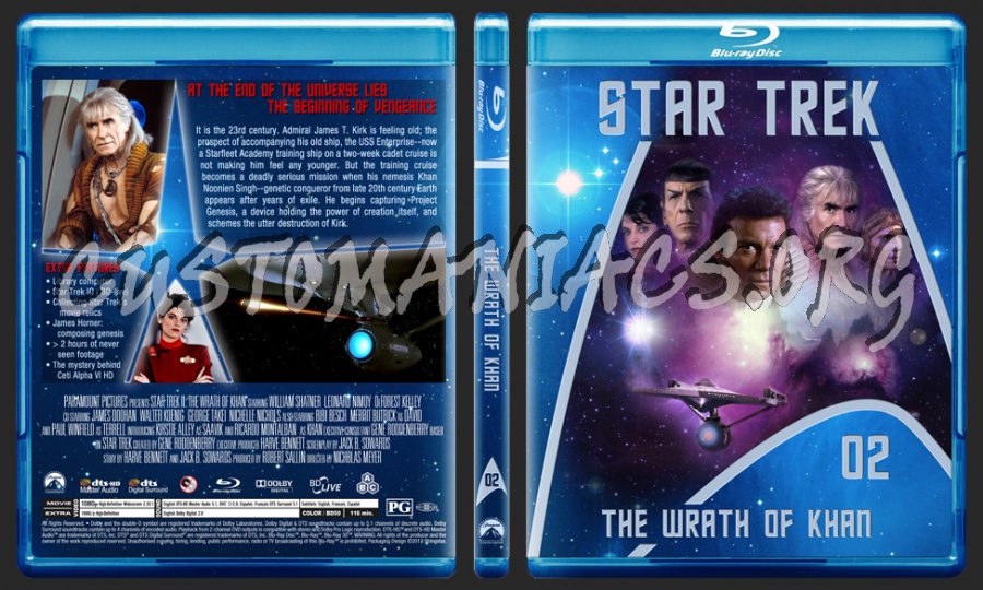 Star Trek - The movie selection 1-6 blu-ray cover
