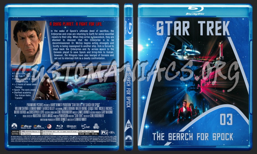 Star Trek - The movie selection 1-6 blu-ray cover