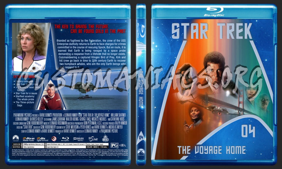 Star Trek - The movie selection 1-6 blu-ray cover
