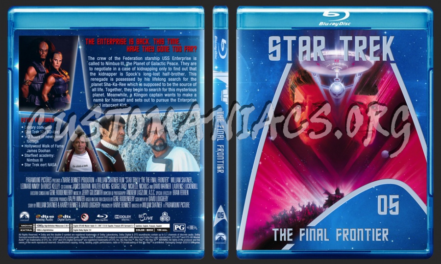 Star Trek - The movie selection 1-6 blu-ray cover