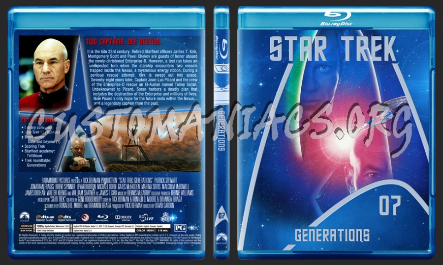Star Trek - The movie selection 7-13 blu-ray cover