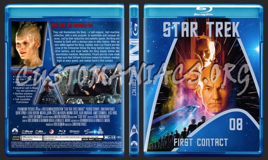 Star Trek - The movie selection 7-13 blu-ray cover