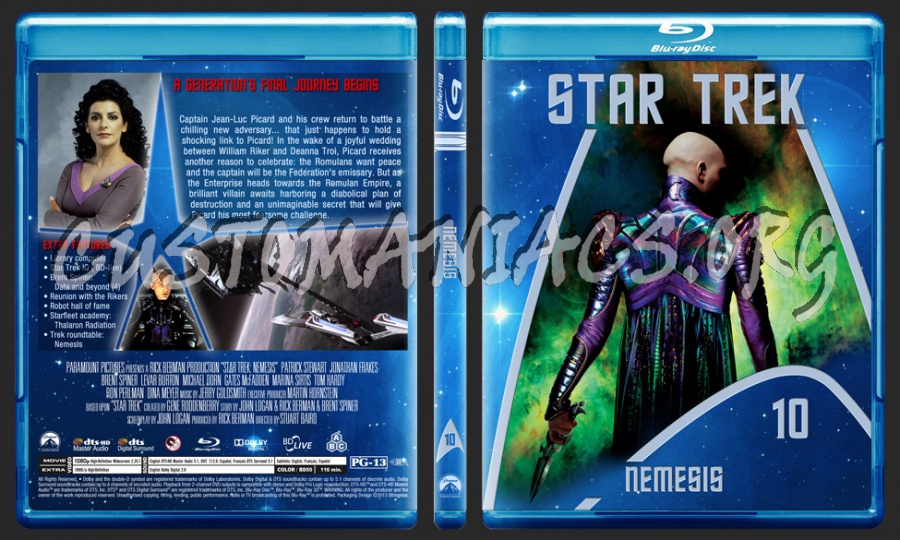 Star Trek - The movie selection 7-13 blu-ray cover