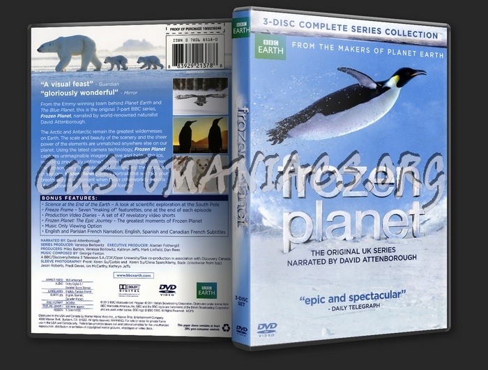 Frozen Planet BBC Earth dvd cover