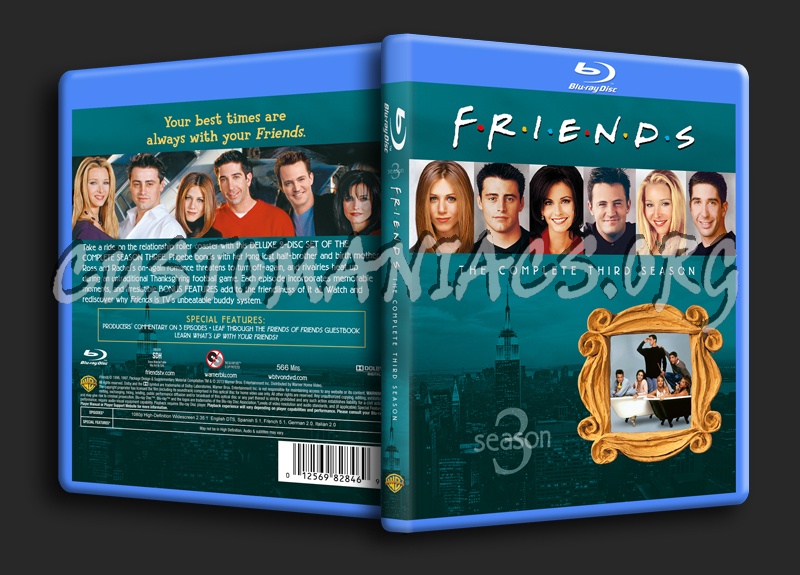 Friends Season 3 blu-ray cover