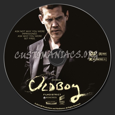 Oldboy (2013) dvd label