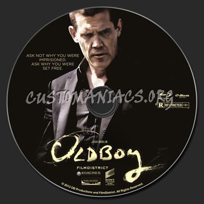 Oldboy (2013) blu-ray label