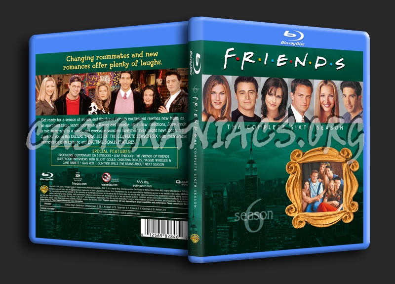 Friends Season 6 blu-ray cover