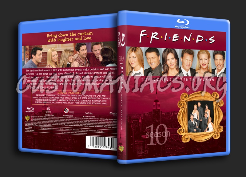 Friends Season 10 blu-ray cover